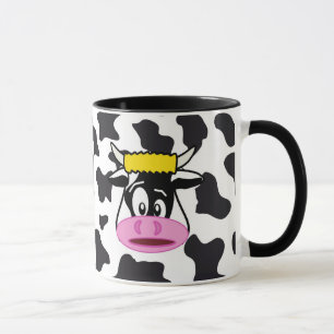 Funny Crazy Kuh Bull auf Milchkuh Print Muster Tasse