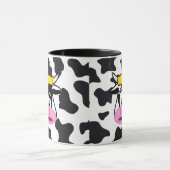 Funny Crazy Kuh Bull auf Milchkuh Print Muster Tasse (Zentrum)