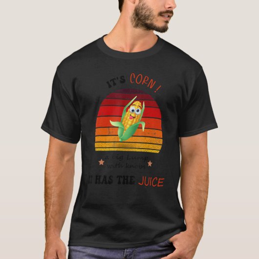 Funny Crazy lacht Mais, größte Klumpen mit Knobs T-Shirt (Vorderseite)