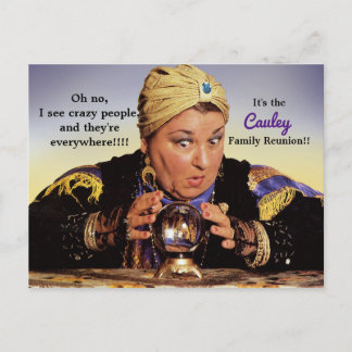 Funny Crazy People Family Wiedersehen Postcard Postkarte