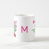 Funny CRAZY PFLANZE LADY Kaffeetasse (Mittel)