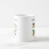 Funny Crazy Pflanze Lady Personalisiert Kaffeetasse (Mittel)