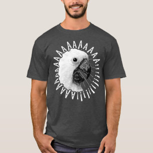 Funny Crazy schreiend Cockatoo Shirt Parrot Bird