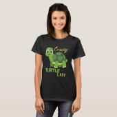 Funny Crazy Turtle Lady für Mädchen oder Frauen, d T-Shirt (Vorne ganz)