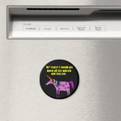 Funny Crazy Unicorn Cartoon Magnet (In Situ (Geschirrspüler))