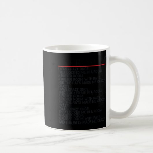 Funny Crazy war ich verrückt, einmal Meme Crazy wa Kaffeetasse (Rechts)
