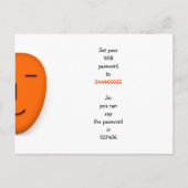 Funny Creative Wifi Passwort Idee Zitat Joke Spaß Postkarte (Vorderseite)