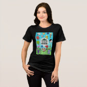 Funny Creator Ink Inanimate Insanity Poster Gesche Tri-Blend Shirt (Vorderseite voll)