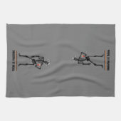 Funny Creepin It Real Skeleton Trinkgeld Halloween Geschirrtuch (Horizontal)