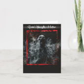 Funny Creepy Halloween Greetings Karte (Vorderseite)