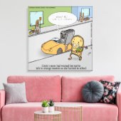 Funny Creepy Toaster Canvas Print Leinwanddruck (Insitu (Wohnzimmer))