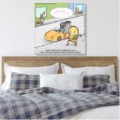 Funny Creepy Toaster Canvas Print Leinwanddruck (Insitu (Schlafzimmer))