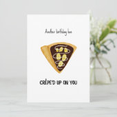 Funny Crepe Geburtstagskarte (Stehend Vorderseite)