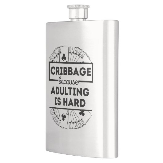 Funny Cribbage Flachmann (Links)