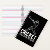 Funny Cricket Baseball Sportangebot Notizblock (Innen)