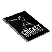 Funny Cricket Baseball Sportangebot Notizblock (Rechte Seite)