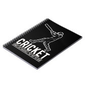 Funny Cricket Baseball Sportangebot Notizblock (Linke Seite)