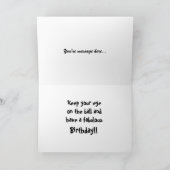 Funny Cricket Birthday Card Karte (Innenseite)