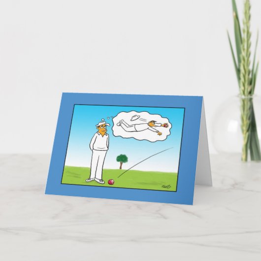 Funny Cricket Birthday Card Karte (Vorderseite)
