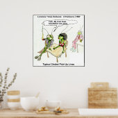 Funny Cricket Pick-Up Line Poster (Küche)