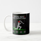 Funny Cricket Player Driving Home For Christmas Sw Kaffeetasse (Links)