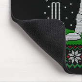 Funny Cricket Player Driving Home For Christmas Sw Mousepad (Ecke)