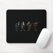 Funny Cricket Stick Figure Funny Cricketer Cricket Mousepad (Mit Mouse)
