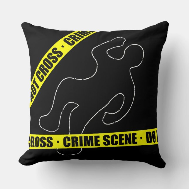 Funny Crime Scene Kissen (Vorderseite)