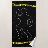 Funny Crime Scene Strandtuch (Vorderseite)