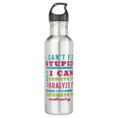 Funny CRNA / Anästhesiologe kann Stupid nicht repa Edelstahlflasche (Vorderseite)