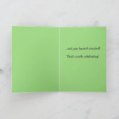 Funny Croaking Toad Geburtstag Gruß Karte (Innenseite)