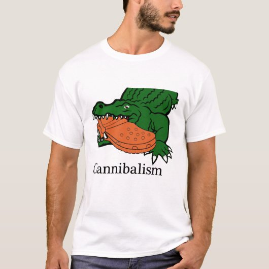 Funny Croc Eating Crocs T-Shirt (Vorderseite)