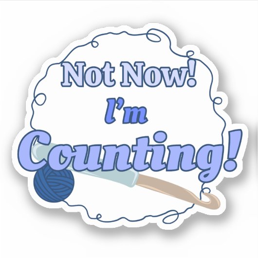 Funny Crochet Aufkleber (Vorderseite)