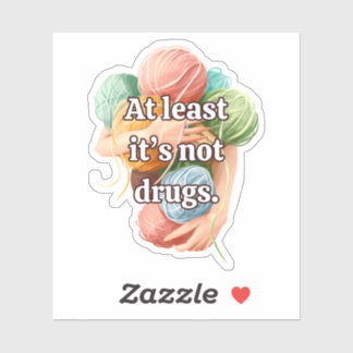 Funny Crochet Aufkleber