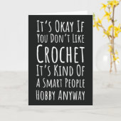 Funny Crochet Cards Beruflich Einfach Crochet Karte (Gelbe Blume)