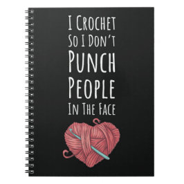 Funny Crochet Geschenke für Crocheters Frauen für Notizblock