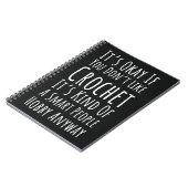 Funny Crochet Geschenke für Männer Crocheter Garne Notizblock (Linke Seite)