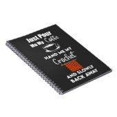 Funny Crochet Geschenke Garne Crocheting Crocheter Notizblock (Rechte Seite)