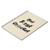 Funny Crochet Offerte Strickgeschenk aus Sprichwor Notizblock (Linke Seite)