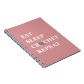 Funny Crochet Offerte Strickgeschenk aus Sprichwor Notizblock (Rechte Seite)