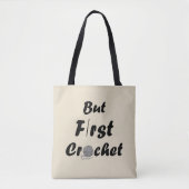 Funny Crochet Offerte Strickgeschenk aus Sprichwor Tasche (Vorderseite)