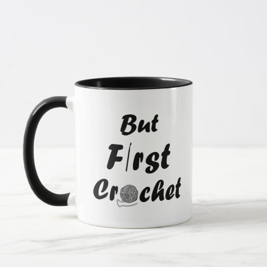 Funny Crochet Offerte Strickgeschenk aus Sprichwor Tasse (Links)