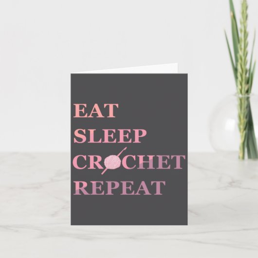 Funny Crochet Quote Karte (Vorderseite)
