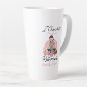 Funny Crochet Quote Yarn Lover Design Milchtasse (Rechte Ecke)