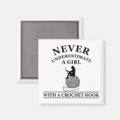 funny crochet quotes magnet (Vorderseite/Rückseite)