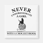 funny crochet quotes magnet (Vorne)