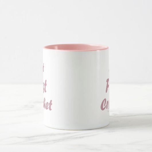 Funny Crochet Sprichwort Strickquote Tasse (Zentrum)