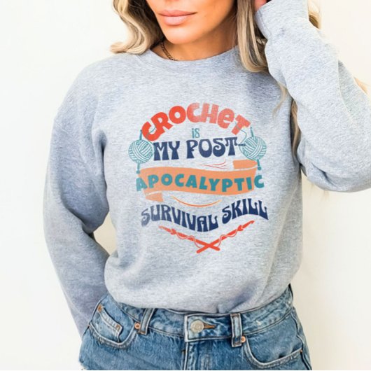 Funny Crochet Sweatshirt