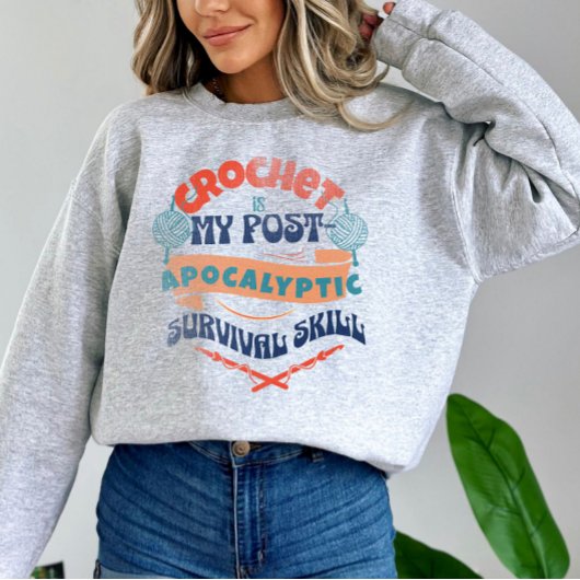 Funny Crochet Sweatshirt