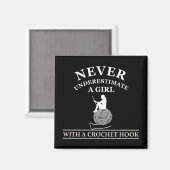 Funny Crochet Zitat Crochetter Geschenk Magnet (Vorderseite/Rückseite)